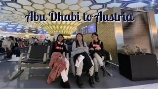 Abu Dhabi - Vienna Austria Airport Departure