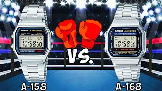 Battle for the BEST BUDGET CASIO VINTAGE Watch- A158w vs. A168w!