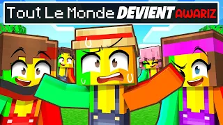 TOUT le Monde DEVIENT AWARIZ sur Minecraft !