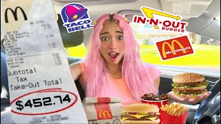 I Let The Person in Front of Me Decide What I Eat for 24 HOURS!!