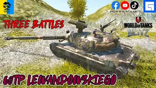 60TP Lewandowskiego • THREE BATTLES WoT Blitz | Gameplay Episode