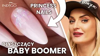 Błyszczące paznokcie z białymi końcówkami - jak zrobić Princess Nails krok po kroku? | Indigo Nails