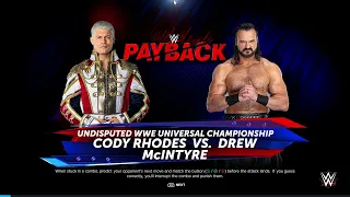 WWE 2K24 - Cody Rhodes vs. Drew McIntyre | Hell in a Cell Match!"
