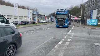 Truck hearse for his final journey. Funeral