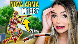 Joguei com NOVA ARMA M1887 e me SURPREENDI! ADEUS MP40 no Free Fire 😱🔥