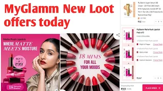 MyGlamm New Lounch Lipstick offers today 🥳 MyGlamm Loot offers today 🔥 #myglamm