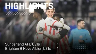 Richardson Penalty Save Earns Point | Sunderland AFC U21s 1 - 1 Brighton U21s | PL2 Highlights