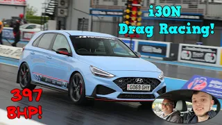 I LET MY DAD DRAG RACE MY STAGE 2 397BHP i30N AT SANTAPOD