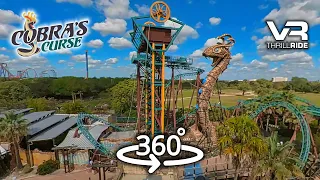 VR 360 COBRA'S CURSE Busch Gardens onride POV family VR Roller Coaster