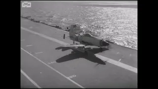 Royal Navy Wyvern S.4 operations from HMS Eagle (R05) during the Suez operation of November 1956