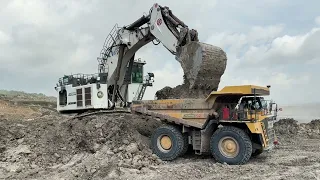 Excavator Liebherr 9350 Vs Hitachi Ex 2500 _ Miningmovies