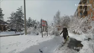 Зима вернулась Минусинск 31 марта 2018г.