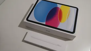 Unboxing Blue iPad 10th gen 256GB and Apple Pencil USB-C