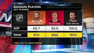 NHL Tonight:  Fantasy Bargains:  Who could be the best fantasy bargain picks?  Sep 25,  2018