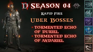 Diablo 4 - S04 - Rapid Fire Tormented Echo of Duriel & Andariel