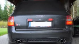 Audi S6 C5 stock exhaust vs Milltek Sport Exhaust