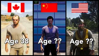 Protagonists Nationality and Age in Open World Games
