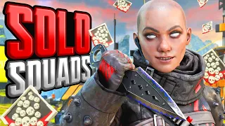 SOLO vs SQUADS 22 KILLS and 6,600 Damage Wraith Apex Legends Gameplay Season 17