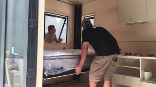 Minimalist Tiny House is only 15' Long (Retractable Bed)
