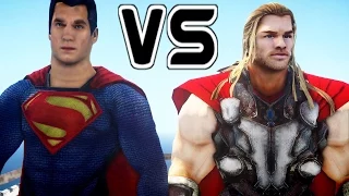 SUPERMAN VS THOR - EPIC SUPERHEROES BATTLE