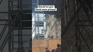 This David in Florence Italy needed a cleaning. Lucky guy!