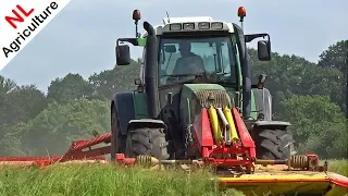 Mowing grass | Fendt 415 Vario TMS + Pöttinger Novacat Alpha Motion | Gras maaien | Renswoude | 2018