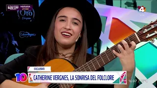 Algo Contigo - Catherine "la sonrisa del folclore" Vergnes sorprendió con un show en vivo
