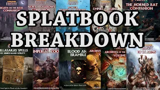 WFRP 4e SPLATBOOK BUYERS GUIDE BREAKDOWN|WHICH BOOKS HAVE WHAT|Obscure Rules| Things You Missed|