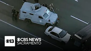 Suspect dies of self-inflicted gunshot wound standoff on I-80 in Solano County
