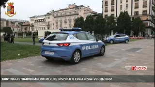 CONTROLLI STRAORDINARI INTERFORZE, DISPOSTI 15 FOGLI DI VIA | 29/08/2022