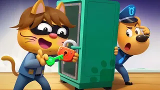 The Key-Stealing Cat | Safety Tips | Cartoons for Kids | Sheriff Labrador New Episodes