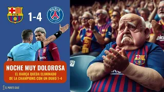 Análisis del BARÇA vs PSG 1-4. DURO GOLPE de realidad. El Barça dice ADIÓS al sueño de la CHAMPIONS.