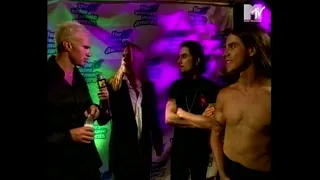 Red Hot Chili Peppers - Awkward Interview Backstage MTV Awards 1995
