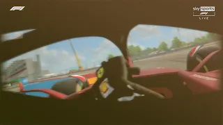 Carlos Sainz Pole Lap Recreation | 2022 United States Grand Prix | Assetto Corsa | Helmet Cam