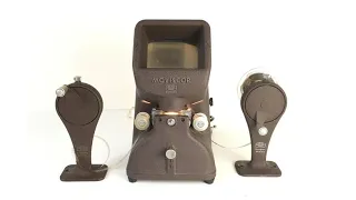 Vintage Zeiss Icon Moviscop Viewing & Editing Apparatus For 16mm Film German Film Viewer