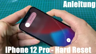 Apple iPhone 12 Pro Hard Reset bei Funktionsverlust od. Fehlfunktionen Smartphone Neustart Anleitung