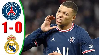 PSG vs REAL Madrid (1:0) - Resumen y GOL DE MBAPPE  COMPLETO HOY