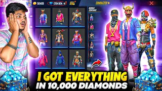 Free Fire I Got All Rare Bundles In My NOOB I’d😍 In Just 10,000 Diamonds💎 -Garena Free Fire