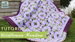 Wildflower Meadow quilt pattern tutorial - Uses No Waste Flying Geese!