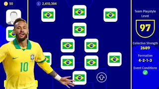 BRAZIL - BEST SPECIAL SQUAD BUILDER!! 😱😱 EFOOTBALL 2023 MOBILE