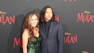 Jason Scott Lee & Diana Chan - premiere of Mulan