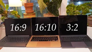 16:9 vs 16:10 vs 3:2 Laptop Aspect Ratio Comparison - Which one should you get?