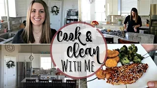 COOK & CLEAN WITH ME 2018 :: KITCHEN CLEANING MOTIVATION & ROUTINE :: EASY MEAL IDEA