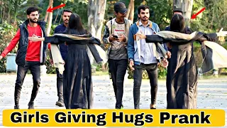 Girl Giving Hugs to Strangers Prank(Part 2)@crazycomedy9838