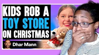 BAD KIDS ROB A TOY STORE On CHRISTMAS ft  Salish Matter - Dhar Mann Reaction