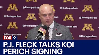 P.J. Fleck talks Koi Perich signing with Gophers