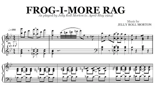 Jelly Roll Morton - Frog-I-More Rag | Transcription