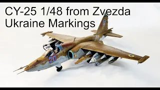 Mal's Projects (4) Ukranian CY-25 (Su25)  in 1/48 from Zvezda