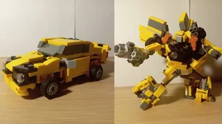 lego transformers @aranobilis98's  new Camaro bee v2 (modified) review