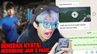 Jangan Pernah Main Minecraft Jam 3 Subuh! Herobrine Beneran Datang ke Dunia Nyata!!! Chat Horror!!!